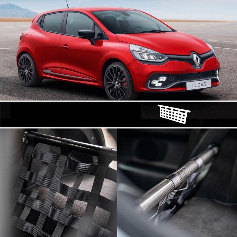 Clubsport Set - Strebe mit Netz für Renault Clio 4 RS